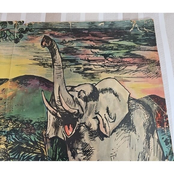 1952 Ivory Hunter Where No Vultures Fly Poster Rare with Name Change England UK - Picture 6 of 14